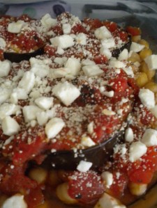 Topped with reduced fat feta cheese makes this dish less bland and that much more delicious.