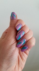 Geometric cutout nails